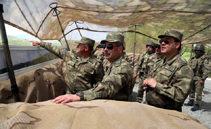 Azerbaijani defense minister visits frontline - PHOTOS